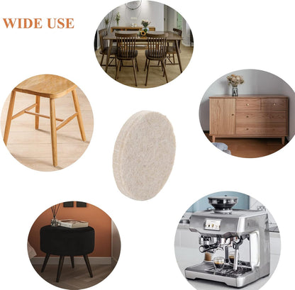 Felt Pads Small 3/8" Felt Pads for Cabinet Doors Bumpers, Cabinet Cushion Dots Felt Cabinet Door Stops, Self Adhesive Thick Bumper Pads to Protect Surfaces -Anti Scratch 234 Pcs Round Brown