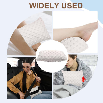 Small Soft Knee Pillow for Side Sleepers, 11" x 7.5" Hip Leg Support Pillows Joints Cushion Relief from Knees Sciatica Joints Back Pain After Surgery for Sleeping Gifts (Purple)