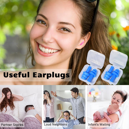 Tondiamo 150 Pairs Ear Plugs Bulk Individually Wrapped Earplug, Multicolor