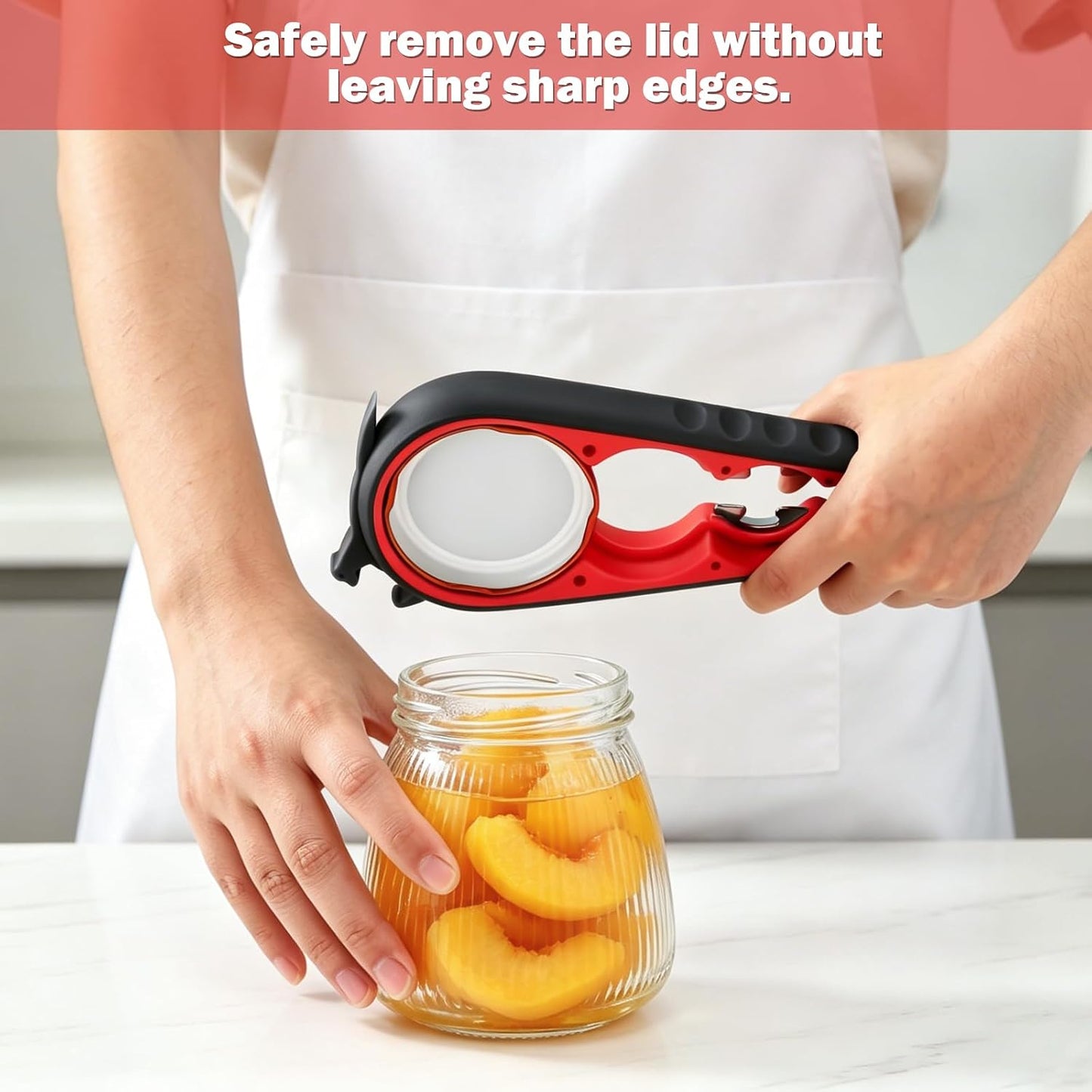 Jar Opener for Weak Hands, Seniors, Arthritis (Blue&Grey) | 3-Pieces Jar and Bottle Opener Set, 6-in-1 Multifunctional Jar Lid Opener Bottle Opener, Non-Slip Jar Opener Gripper Pad