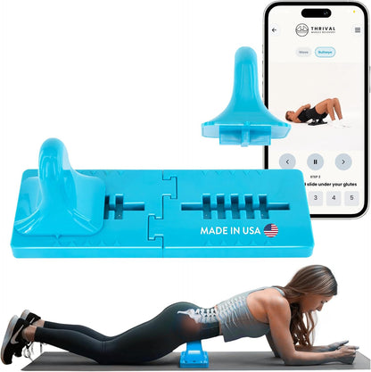 Arch Back Stretcher, Psoas Muscle Release Tool, Carbon Black | Fully Adjustable, Thrival App Compatible, Trigger Point Relief