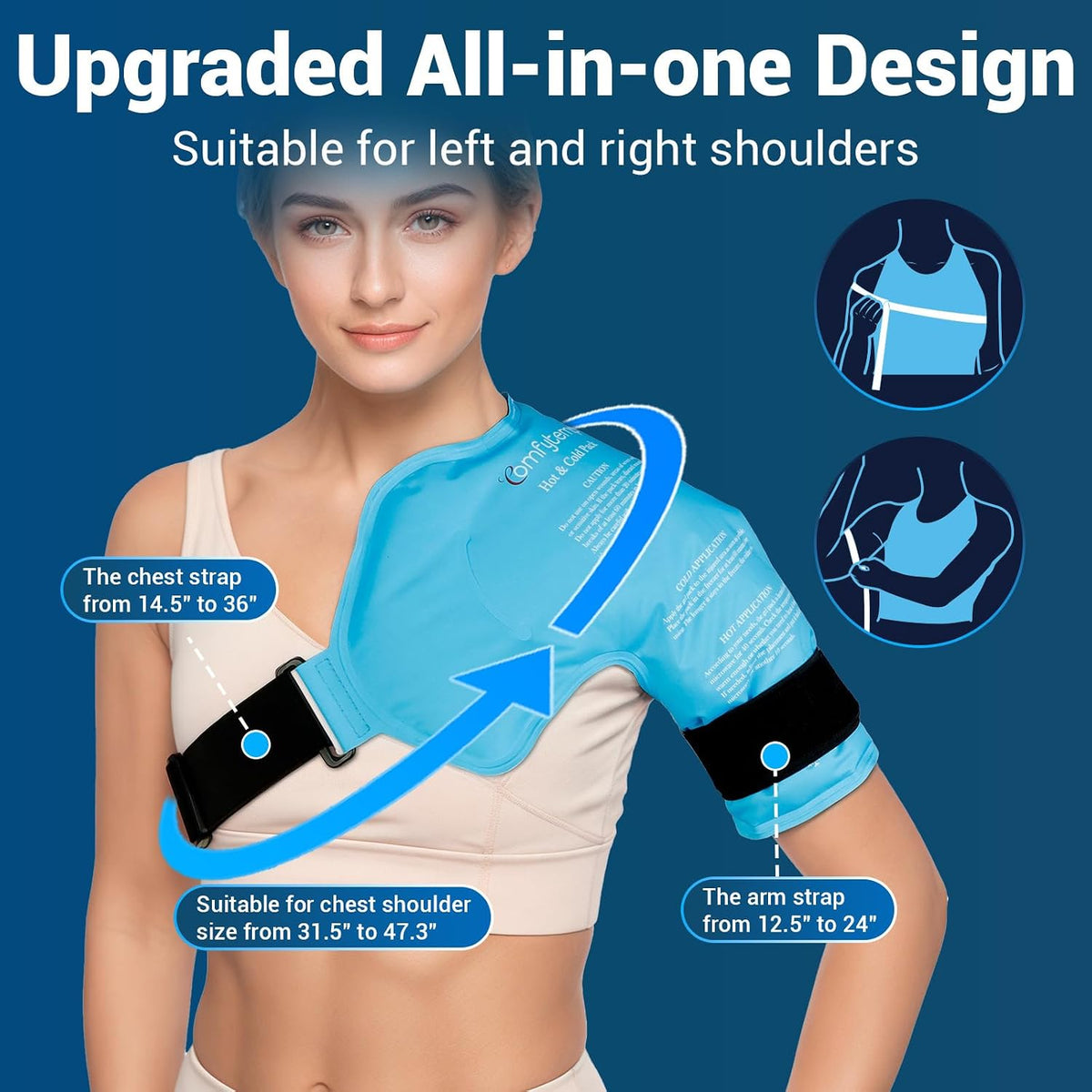 Comfytemp Shoulder Ice Pack, Rotator Cuff Cold Therapy Wrap (Large/X-Large)