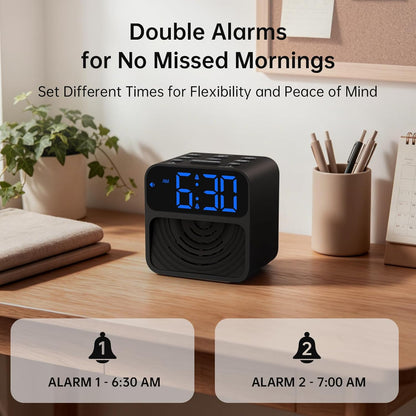 AuroraCalm Extra Loud Alarm Clock for Heavy Sleepers with 115dB Alarm