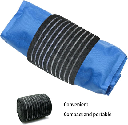 Cold Pack Strap, Elastic Belt to Wrap Cold Pack, Ice Pack Extender Strap, Add Length to Most Ice Pack, Multifunctional (Black)