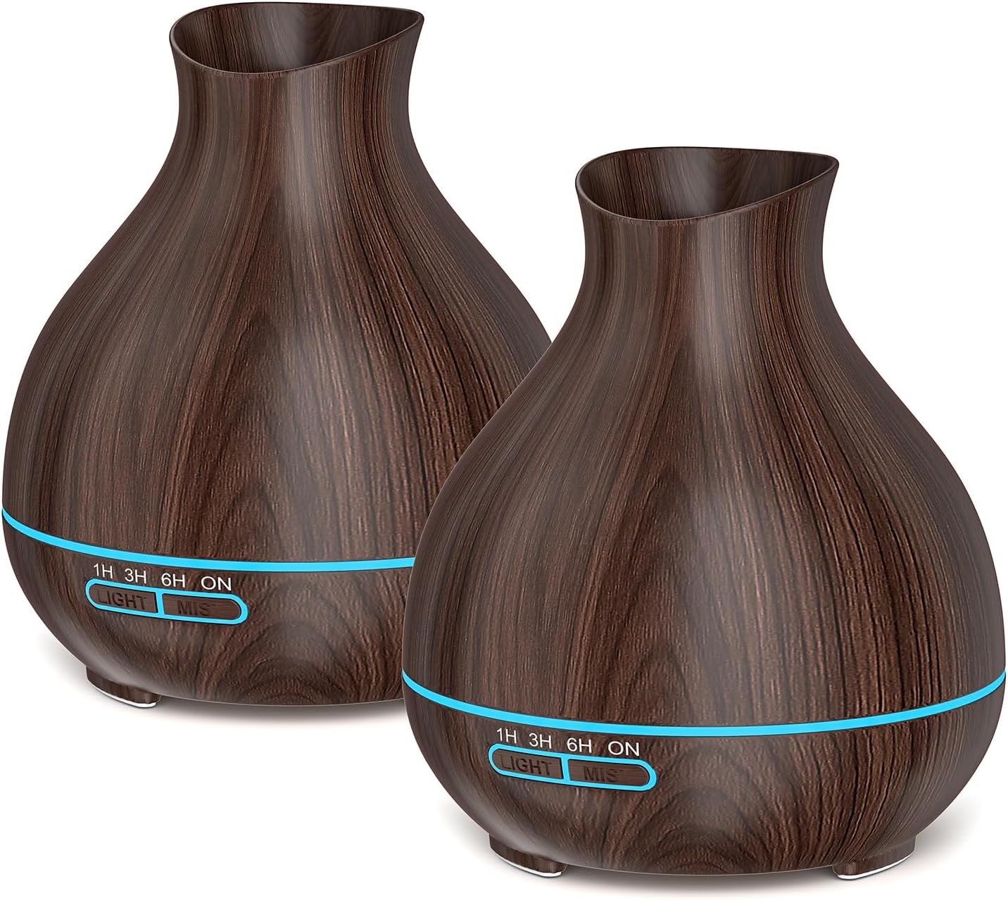 Aromatherapy Essential Oil Diffuser, 550ml Ultrasonic Fragrant Oil Large Room Humidifier, Diffusers for Home with Timer and Waterless Auto-Off, 7 Color LED Lights,Cool Mist Humidifiers