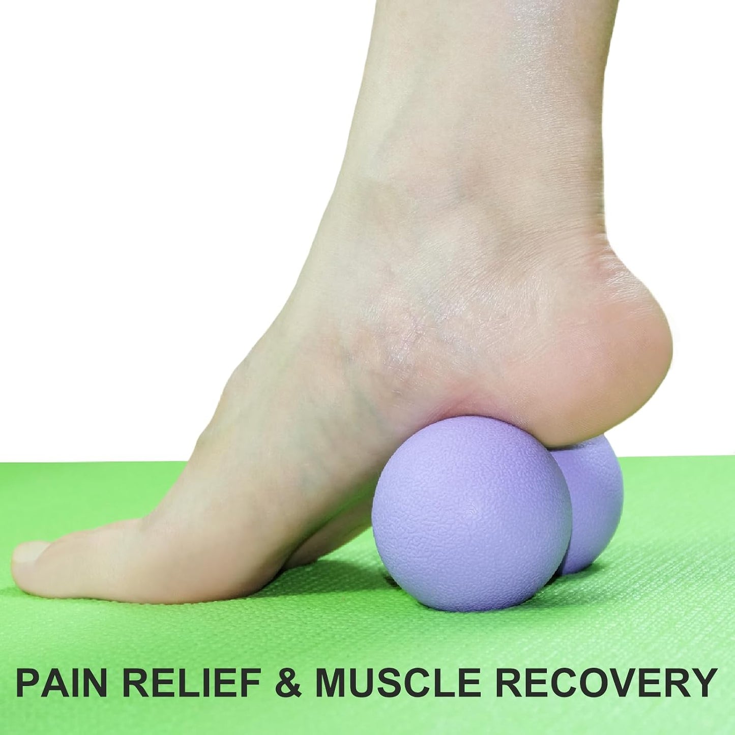 Hard Peanut Massage Ball, Double Lacrosse Massage Ball. Deep Tissue Massage Roller Mobility Ball for Physical Therapy Myofascial Release Muscle Relaxer Acupoint Massage (Blue) | Mobility Massager Tool for Deep Tissue Physical Therapy Myofascial Release