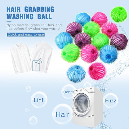 Blulu 18 Pieces Pet Hair Remover for Laundry, Classic Color | Reusable Washing Machine Hair Catcher Pet Dog Cat Fur Catcher Lint Remover from Laundry