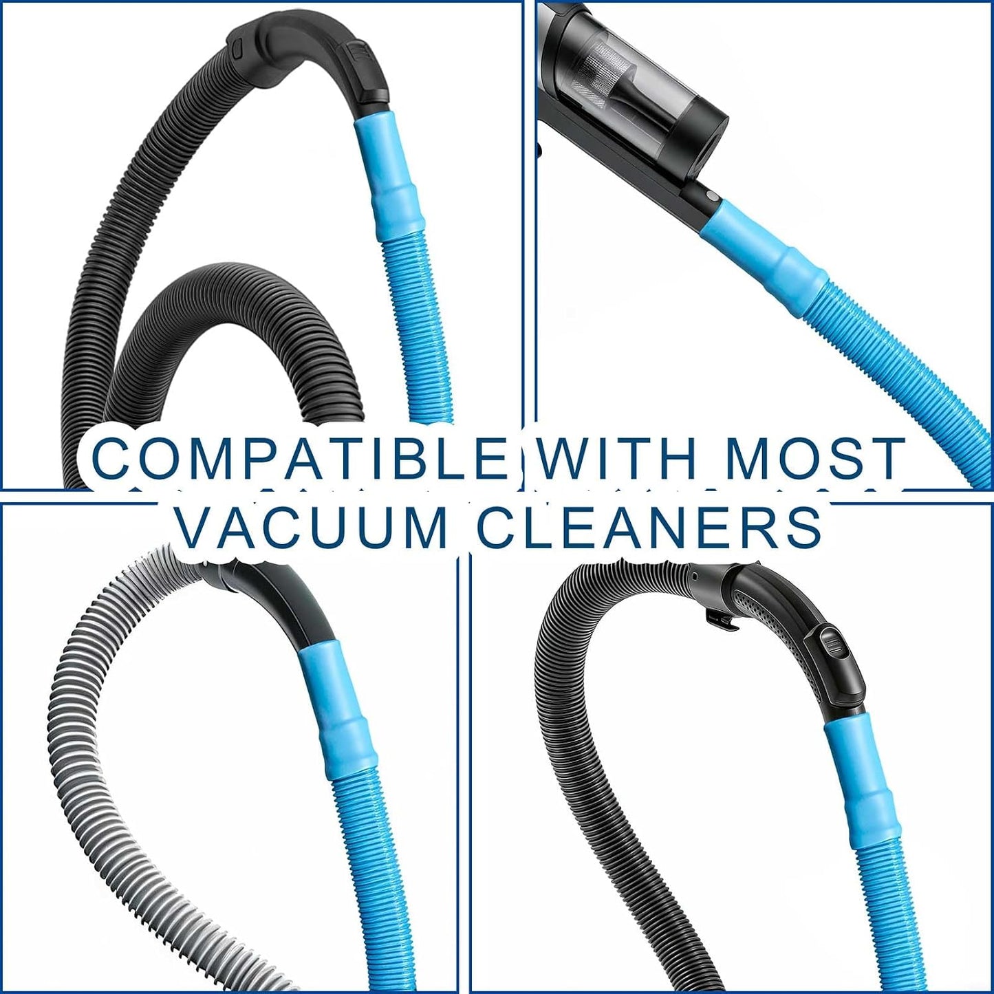 Dryer Vacuum Hose Attachment and Dryer Vent Cleaner Kit Compatible with Most Vacuum Cleaner, Twrrnbv Reusable Lint Trap Cleaning Tool for Dryer Lint Vac Attachment and Fire-Safe Dryer Duct Cleaner