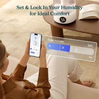 Levoit Top Fill Humidifiers for Bedroom, 2.5L Tank for Large Room, 25dB