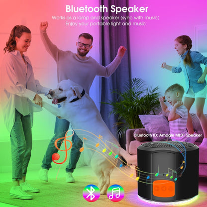 Wall Sconce, Rechargeable RGB Light with Bluetooth Speaker, Dimmable | Battery Operated LED Wall Sconce with Bluetooth Speaker, RGB & White Light, Dimmable Bedside Lamp for Bedroom Mood Light