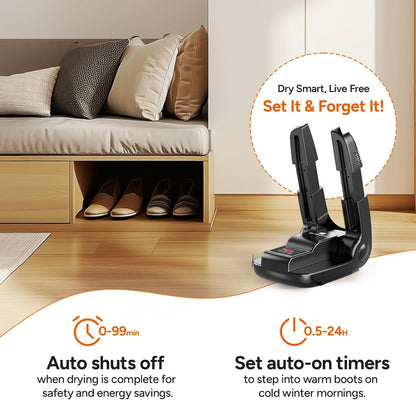 DR.PREPARE Boot Dryer Shoe Dryer, Glove Dryer & Boot Warmer with Heat Blower, Ski Boot Dryer with Timer