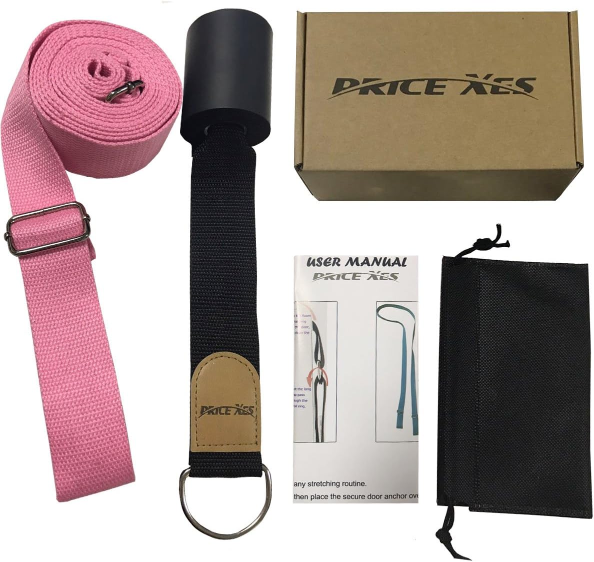 Leg Ballet Yoga Stretcher, Door Attachment Get More Flexible, Flexibility & Stretching Leg Straps - Great for Cheer Dance Gymnastics or Any Sport Trainer Premium Stretch Fitness Equipment