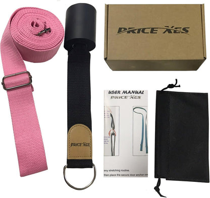 Leg Ballet Yoga Stretcher, Door Attachment Get More Flexible, Flexibility & Stretching Leg Straps - Great for Cheer Dance Gymnastics or Any Sport Trainer Premium Stretch Fitness Equipment