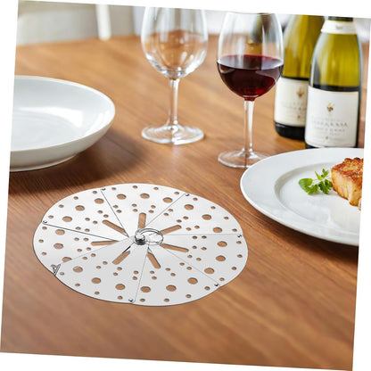 Stainless Steel Adjustable Spill Stopper Lid Multi-function Kitchen Overflow Cover Strainer Lid Anti-spill Household Pot Pan Accessory for Cooking