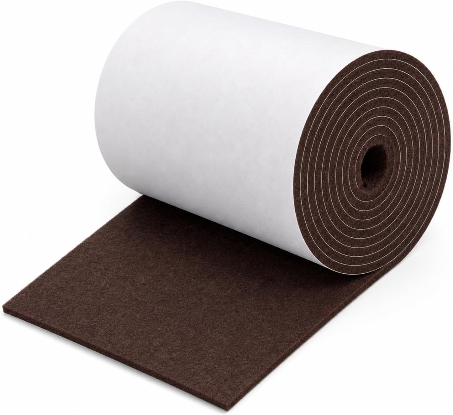 Felt Furniture Pads, Self Adhesive Felt Sheets Roll, Cuttable Felt Pads for Furniture Legs, Heavy Duty Furniture Pads for Hardwood Floors, Chair Wall Protector, Black, 40 x 5 x 0.12 Inch