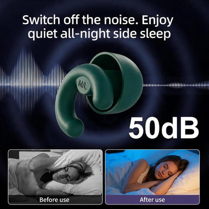 Noise Cancelling Ear Plugs Sleep 50dB NRR Side Sleep Small Ear | ultra soft silicone, reusable one-piece design, 4 sizes included, portable case