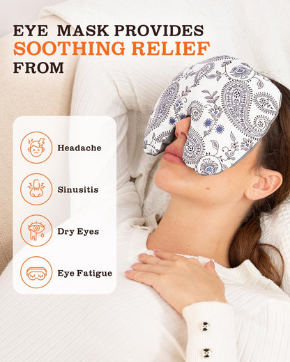 Heating Pad for Neck and Back, Extra Long Microwavable Weighted Moist Heat Pack, Reusable Neck and Back Wrap for Sore Muscles & Stress Relief