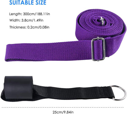 Adjustable Leg Stretcher Lengthen Ballet Stretch Band - Easy Install on Door Flexibility Stretching Leg Strap Great Cheer Dance Gymnastics Trainer Stretching Equipment Taekwondo Training