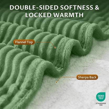 Heated Throw Blanket, 5 Heat Levels, 3 Hours Auto-Off, White | ETL & FCC certified, 50" × 60", OEKO-TEX fabric, machine washable, 100W low energy