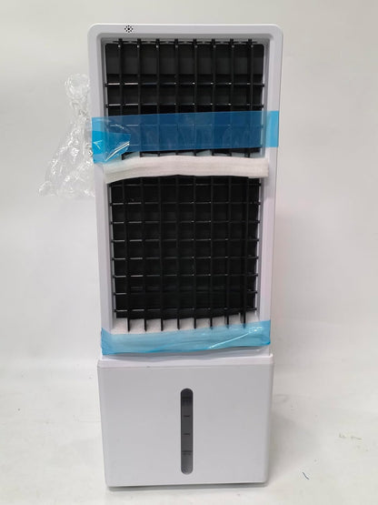 Portable Air Conditioners 4 Modes&3 Speeds,4 Ice Packs, Waterless Alert System, 12H Timer, Remote,1 Gal Detachable Water Tank, 70°Oscillation Windowless Evaporative Air Cooler for Room Office