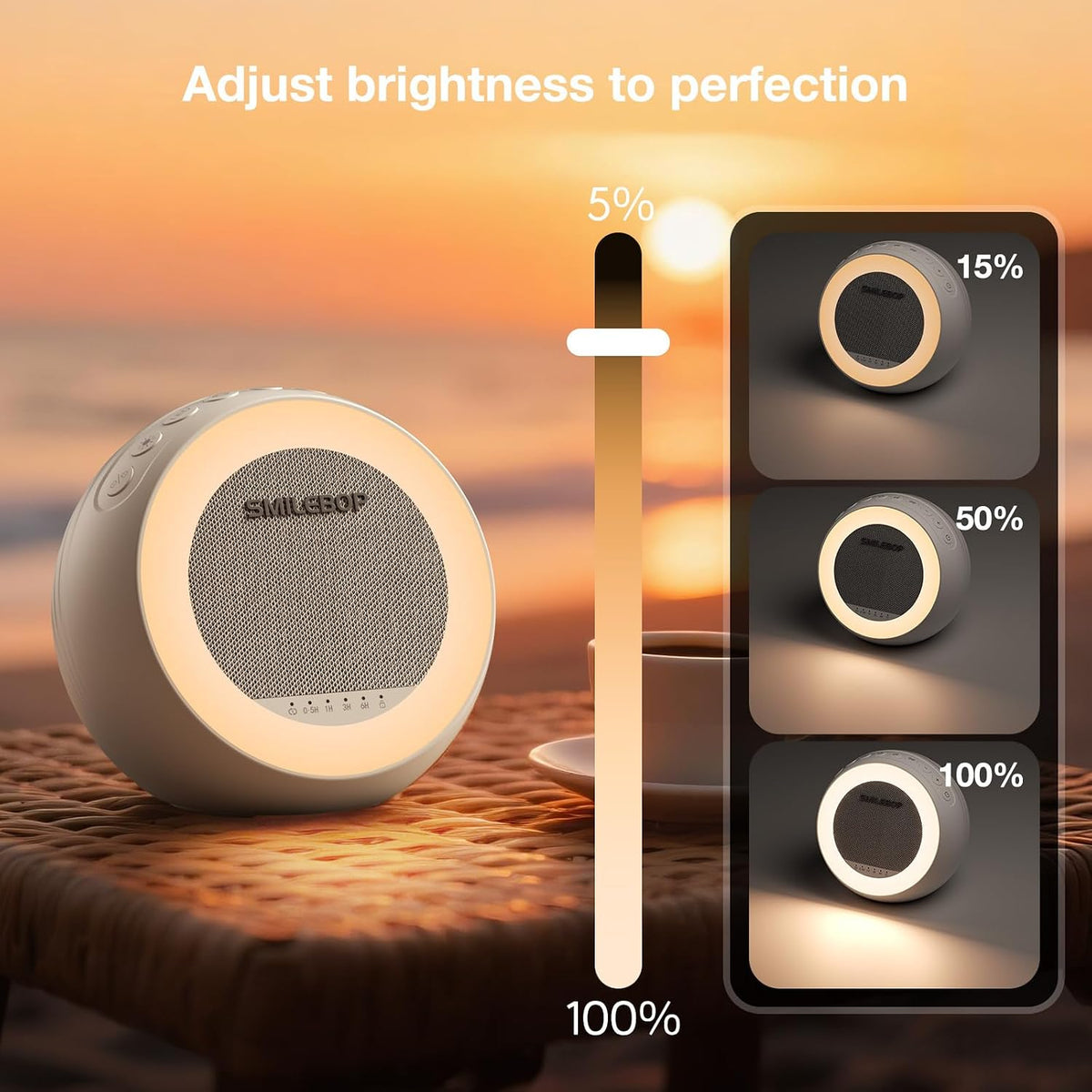 Sound Machine for Baby&Adults with Light, White Noise for Sleeping