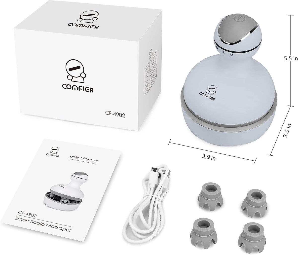 COMFIER Scalp Massager for Hair Growth, Electric Head Massager, Tangle-Free