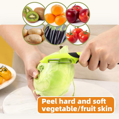 Trez Treamer 6PCS Vegetable Peeler Set with Sharp Blade,Ceramic Apple Peeler Potatoes & Potato Peeler Veggie Peeler Fruit Peeler Carrot Y Peeler Utral Fast Peeling without Rust for Kitchen