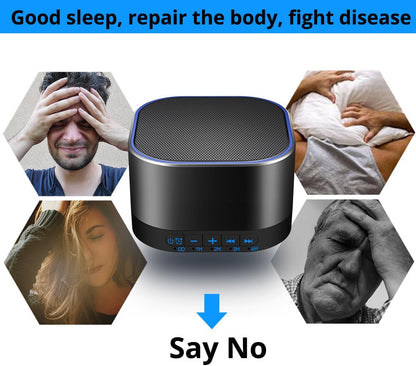 Magicteam Sound White Noise Machine with 20 Non Looping Natural Soothing Sounds and Memory Function 32 Levels of Volume Powered by AC or USB and Sleep Sound Timer Therapy for Baby Kids Adults