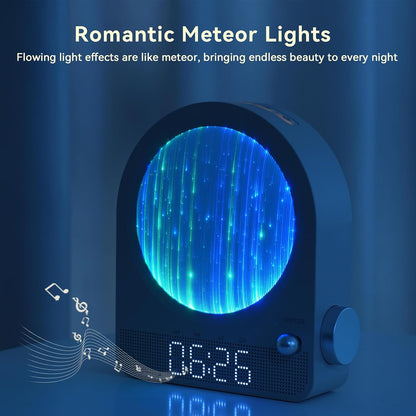 Vivilumens Gradual Sunrise Alarm Clock & White Noise Sound Machine for Better Sleep - Wood Grain Design, Wake-Up Light, Night Light, 10 Natural Sounds, Dual Alarms for Heavy Sleepers