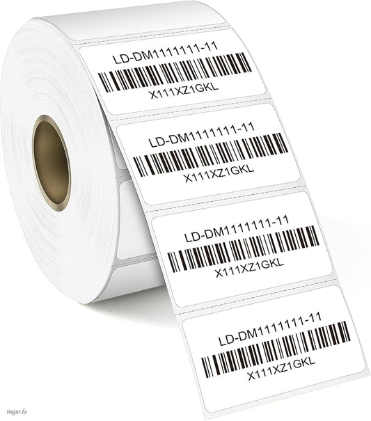 LLIKED 2"x1" Thermal Labels 1300 Removable Labels with No Residue