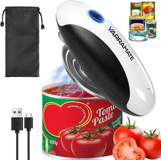 YARRAMATE Rechargeable Electric Can Opener, USB-C Smooth Edge Cutter