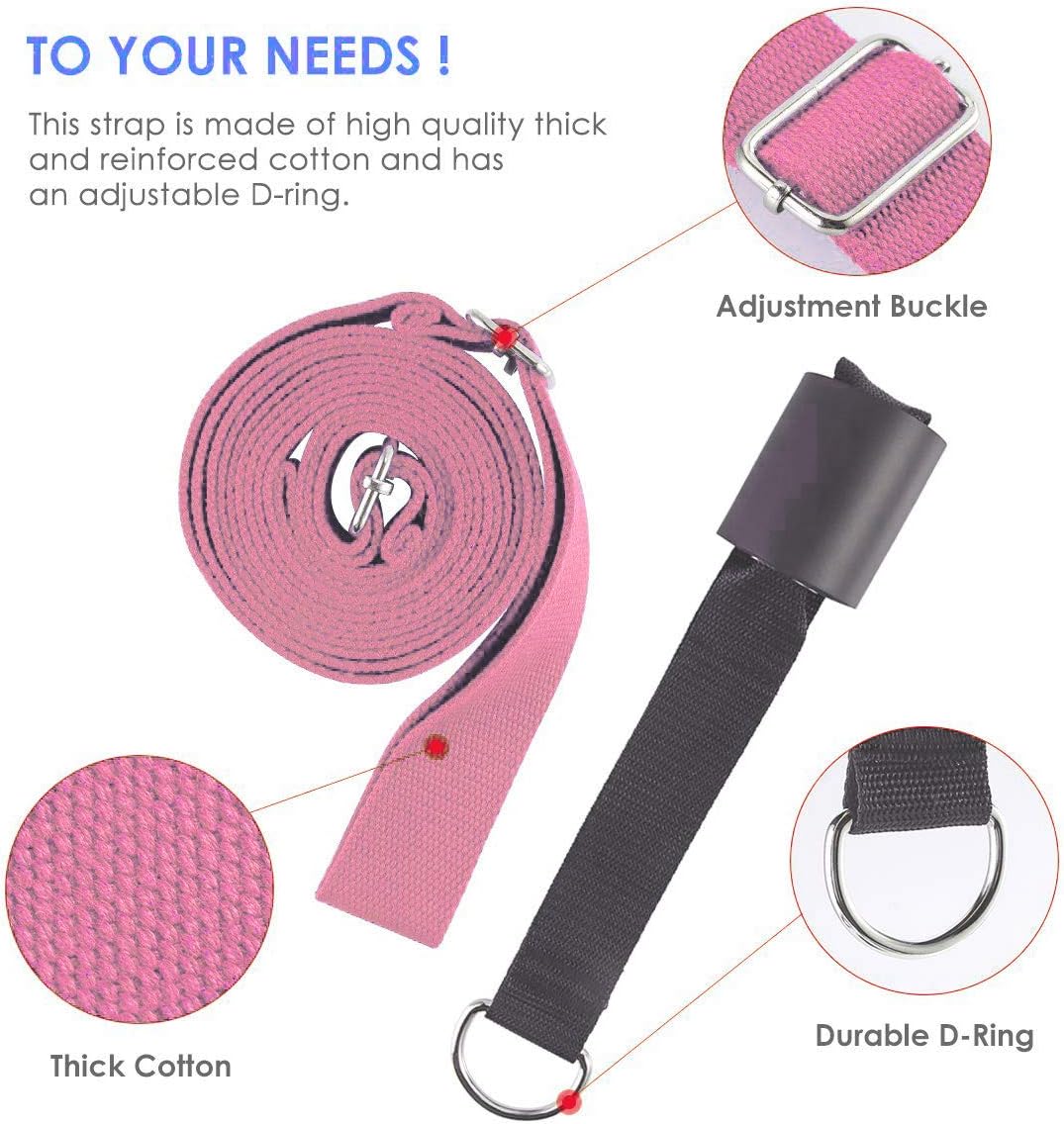 Leg Stretcher, Door Flexibility & Stretching Leg Strap - Great for Ballet Cheer Dance Gymnastics or Any Sport Leg Stretcher Door Flexibility Trainer Premium Stretching Equipment