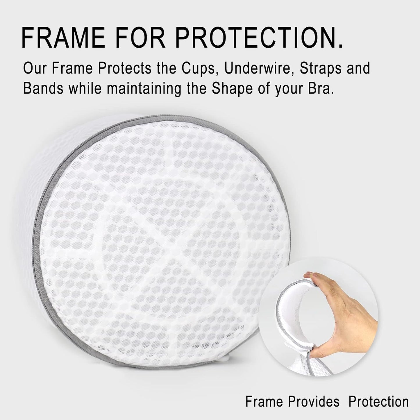 Muchfun 3Pcs Shoes Washing Machine Bag, Honeycomb Mesh Laundry Bags | for Sneaker Cleaning 8 x 8 x 15 Inches