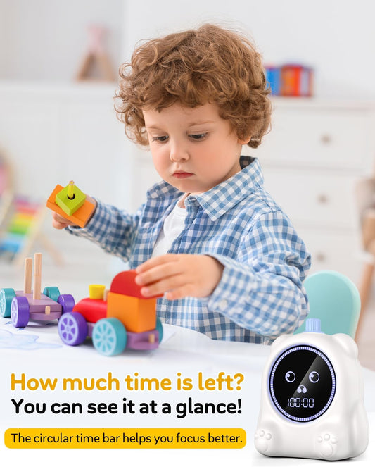 199 Min Visual Timer for Kids, 2 Minute teenth Brushing, Cute Bear Deign
