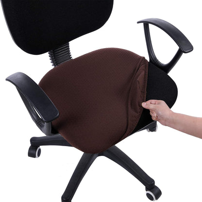 Smiry Office Computer Chair Armrest Covers, 2PCs Anti-dust Arm Rest Pad | Removable Washable Desk Chair Arm Pad Covers, Grey