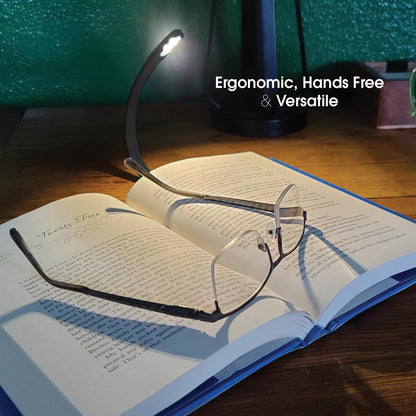The Original Mighty Bright Recharge Clip On Rechargeable Book Light Reading Light, Warm Eye Care LEDs, Flexible, Durable, Dimmable, Perfect for Kids, Bookworms, Reading in Bed, Lasts 60 Hours (Green)