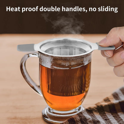 Ohtomber Stainless Steel Fine Mesh Tea Infuser for Loose Leaf Tea