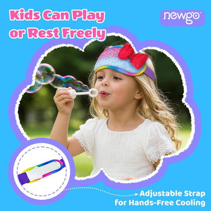 NEWGO Kids Head Ice Pack Wrap, Ice Pack for Toddler Fever & Boo Boos