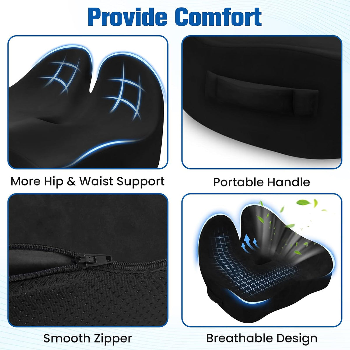Seat Cushion, Chair Cushions, Memory Foam Office Chair Cushion