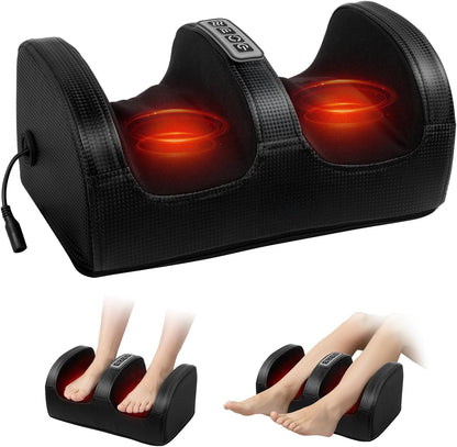 cotsoco Foot Massager with Heat, Foot Massager for Foot Massage and Calf Massage,Foot and Calf Massager with Roller, Feet Massager Suitable for Relax at Home or Office, Gifts for Mom Dad Women Men