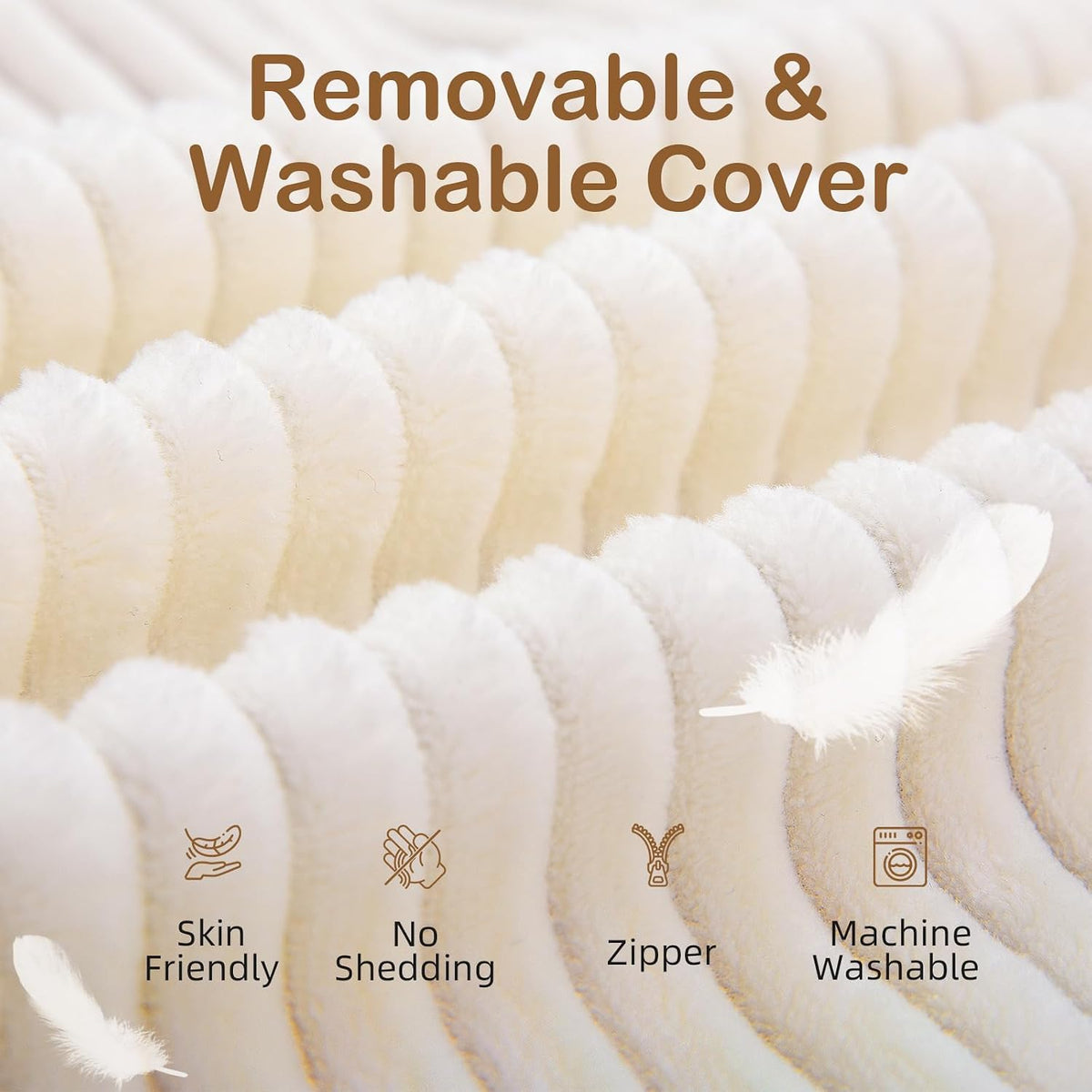 Vekkia 21" Reading Pillow for Adults with Armrests and Adjustable Backrest