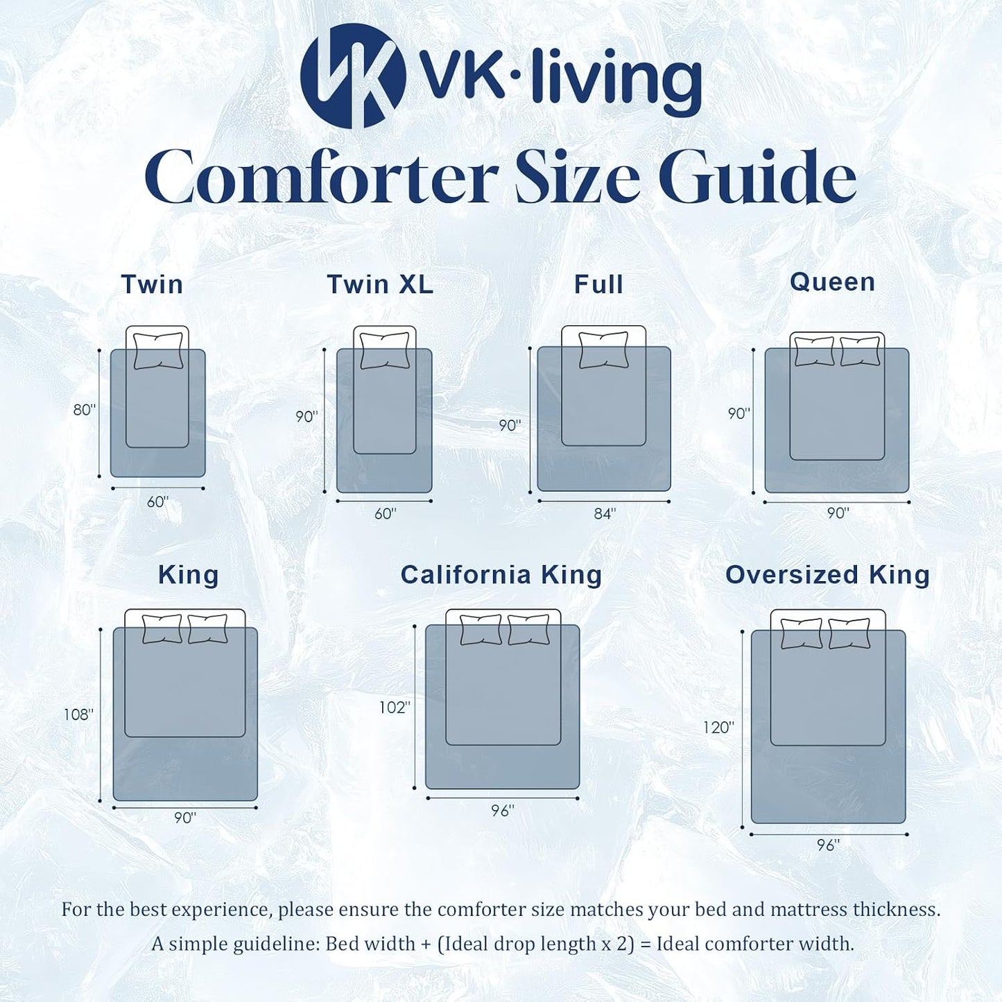 VK VK·LIVING Cooling Comforter King Size, Summer Cooling Blanket for Hot Sleepers and Night Sweats, Double-Sided Q-Max 0.45 Lightweight Breathable Soft Cooling Quilt for Bed Couch, 90"x108", Dark Gray