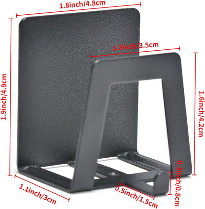 4 Pack Pot Lid Holders with Hook, Pot and Pan Hangers for Kitchen Inside Cabinet Wall Mount Rack Cabinet Door Lid Organizer, Save More Space, Black