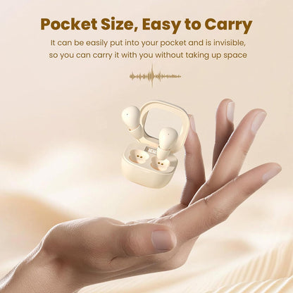 Invisible Mini Sleep Earbuds Ear Buds for Side Sleepers Sleeping, Small Ears Canals Women Wireless Bluetooth Low Profile Smallest Disgused Tiny Micro Discreet Hidden Earbuds Headphones for Work