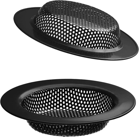 2 pcs Heavy Duty Stainless Steel Slop Basket Filter Trap, 2.75" Top / 1" Mesh Metal Sink Strainer,Perfect for Kitchen Sink/Bathroom Bathtub RV Wash Basin Floor Drain Balcony Drain Hole