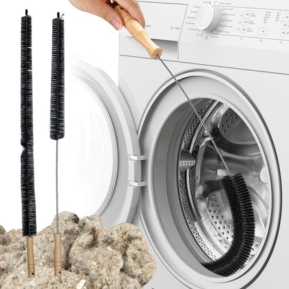 1 Pack Dryer Vent Cleaner Kit - Long Flexible Lint Brush for Dryer Vents, Refrigerator Coils, and Radiators - Household Cleaning Supplies (1, Long Brush)