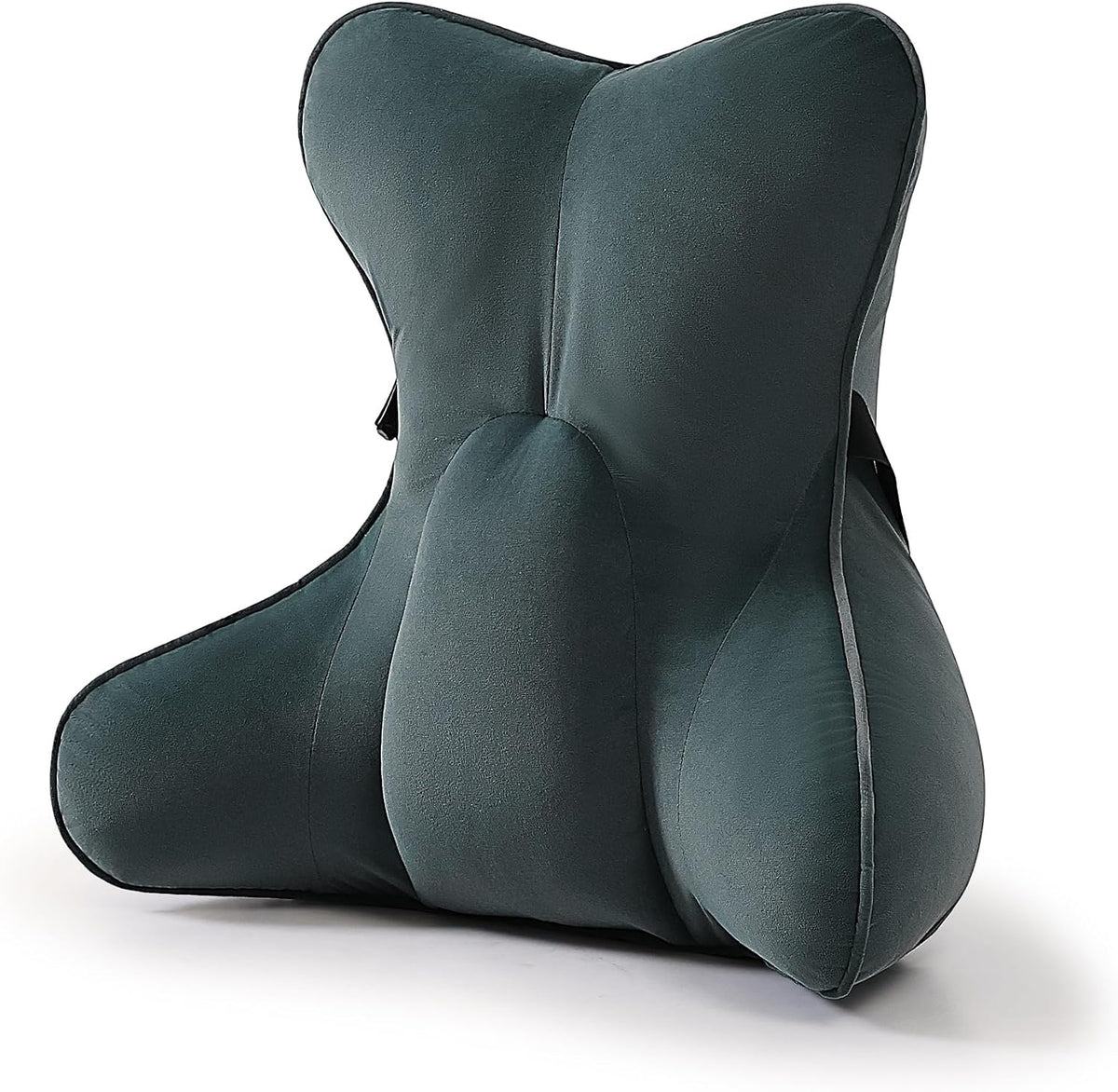 Lumbar Support Pillow(Pat. Pend) – Multi-Functional Ergonomic Back Cushion for Sofa Chair, Car Seat & Sofa, Reading Pillow with Firm Multi-Zone Support to Relieve Lower Back Pain, Misty White