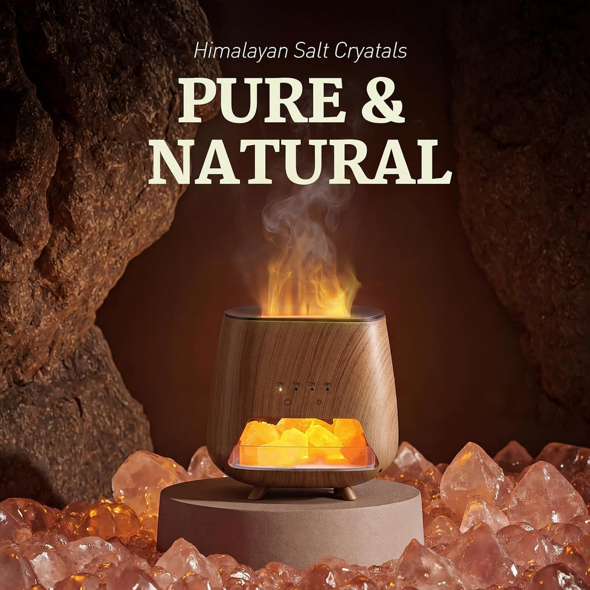 Essential Oil Diffuser for Home: 𝟒-𝐢𝐧-𝟏 Himalayan 𝐒𝐚𝐥𝐭 Lamp