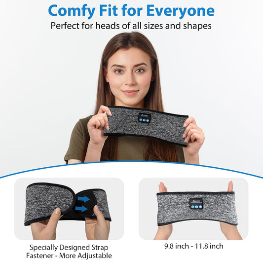 Adjustable Headband Headphones Sleeping Headphones with Ultra-Thin Speakers
