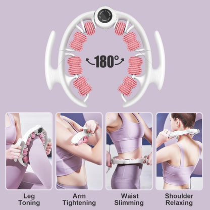 COSTWELL Cellulite Massager, Cellulite Remover Muscle Roller,360° Deep Tissue Massager for Leg, Neck,Calves, Arm,Thighs, Back,Manual Massager Foam Roller Fascia Massage Tool for Muscle Relieve. (Pink)
